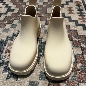 Free People Off-White Ankle Boots